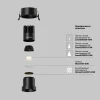 Встраиваемый светильник Maytoni Technical Dip DL116-10W-2.7K-B Встраиваемый светильник Maytoni Technical Dip DL116-10W-2.7K-B