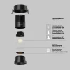 Встраиваемый светильник Maytoni Technical Dip DL117-15W-2.7K-B Встраиваемый светильник Maytoni Technical Dip DL117-15W-2.7K-B