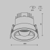 Встраиваемый светильник Maytoni Technical DL100-12W2.7-3-4K-RD-B Встраиваемый светильник Maytoni Technical DL100-12W2.7-3-4K-RD-B