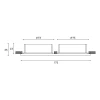 Встраиваемый светильник Hesby Lighting Hesby Eclipse IP20,15Вт, GU10, белый HSBL_0111