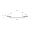Встраиваемый светильник Hesby Lighting Hesby Breeze IP20,50Вт, GU10, белый HSBL_0097 Встраиваемый светильник Hesby Lighting Hesby Breeze IP20,50Вт, GU10, белый HSBL_0097