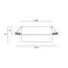 Встраиваемый светильник Hesby Lighting Nimbus IP20, 15Вт, GX53, белый HSBL_0127