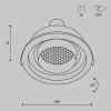 Встраиваемый светильник Maytoni Technical DL113-GU10-01-RD-W Встраиваемый светильник Maytoni Technical DL113-GU10-01-RD-W