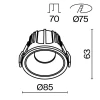 Встраиваемый светильник Maytoni Technical DL043-01-15W3K-D-RD-WB Встраиваемый светильник Maytoni Technical DL043-01-15W3K-D-RD-WB