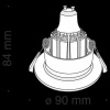 Встраиваемый светильник Maytoni Technical DL041-01B Встраиваемый светильник Maytoni Technical DL041-01B