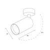 Точечный светильник Hesby Lighting Hesby Focus IP20, 35Вт, GU10, чёрный HSBL_0089