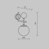 Бра Maytoni Modern MOD436WL-01BS Бра Maytoni Modern MOD436WL-01BS