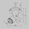 Аксессуар Maytoni Technical C027CS-P-B Аксессуар Maytoni Technical C027CS-P-B