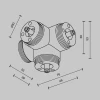 Аксессуар Maytoni Technical CA019L4C-B Аксессуар Maytoni Technical CA019L4C-B