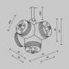 Аксессуар Maytoni Technical CA019L4C-P-B Аксессуар Maytoni Technical CA019L4C-P-B