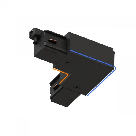 POWERLINE L-коннектор левый COMPACT черный