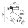 Трековый светильник Maytoni Technical TR029-3-26W3K-S-B Трековый светильник Maytoni Technical TR029-3-26W3K-S-B