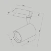 Трековый светильник Maytoni Technical TR003-1-10W4K-S-B Трековый светильник Maytoni Technical TR003-1-10W4K-S-B