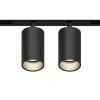 GRAFFIT Трековый светильник TWIN-SPOT LED 48В 2x10Вт 3000К CRI90 15° NO-DIM угольно-черный