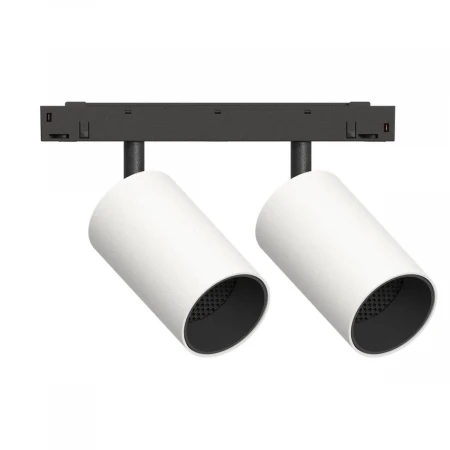 GRAFFIT Трековый светильник TWIN-SPOT LED 48В 2x10Вт 3000К CRI90 36° NO-DIM белый песок