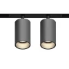 GRAFFIT Трековый светильник TWIN-SPOT LED 48В 2x10Вт 4000К CRI90 15° NO-DIM глубокий графит GRAFFIT Трековый светильник TWIN-SPOT LED 48В 2x10Вт 4000К CRI90 15° NO-DIM глубокий графит