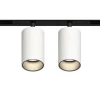 GRAFFIT Трековый светильник TWIN-SPOT LED 48В 2x10Вт 4000К CRI90 50° NO-DIM белый песок GRAFFIT Трековый светильник TWIN-SPOT LED 48В 2x10Вт 4000К CRI90 50° NO-DIM белый песок