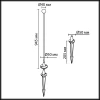 Уличный светильник Odeon Light Nature 7123/1GLA Уличный светильник Odeon Light Nature 7123/1GLA