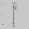 Ландшафтный светильник Maytoni Outdoor O497FL-L12B3K1 Ландшафтный светильник Maytoni Outdoor O497FL-L12B3K1