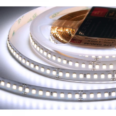 Лента светодиодная ELFLED PRO140, 176/м (2835), 24В, 16Вт/м, 30м, белый 6500-7000К ELFLED-24176-PRO140w30