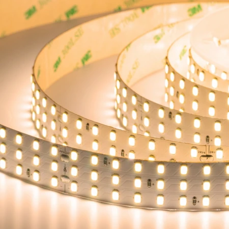 Лента светодиодная ELFLED PRO140, 336/м (2835), 24В, 30Вт/м, 3м, 3ряда, белый теплый 2800-3300К ELFLED-24336-PRO140/3-ww