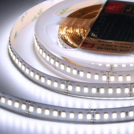 Лента светодиодная ELFLED PRO140, 176/м (2835), 24В, 16Вт/м, 5м, белый 6500-7000К ELFLED-24176-PRO140w