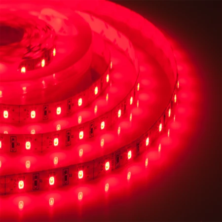 Лента светодиодная герметичная ELF GERMES, 300SMD (2835), 12В, IP65, 5м, красная ELF-300SMD2835-GERMES-R