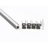 Профиль накладной LEDS POWER СПН1010 алюм. черный с призм.рассеивателем 2м 008363