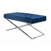 Банкетка ArtHomeDecor Cross ID-78 CR Blue