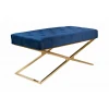 Банкетка ArtHomeDecor Cross ID-78 GL Blue Банкетка ArtHomeDecor Cross ID-78 GL Blue
