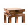 Консоль ArtHomeDecor Tower YJF-017 стекло 30*30*70 янтарный