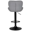 Стул барный DOBRIN BARNY BLACK (серый велюр (MJ9-75)) 5022_BlackBase-LM BARNY BLACK Стул барный DOBRIN BARNY BLACK (серый велюр (MJ9-75)) 5022_BlackBase-LM BARNY BLACK