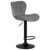 Стул барный DOBRIN BARNY BLACK (серый велюр (MJ9-75)) 5022_BlackBase-LM BARNY BLACK Стул барный DOBRIN BARNY BLACK (серый велюр (MJ9-75)) 5022_BlackBase-LM BARNY BLACK