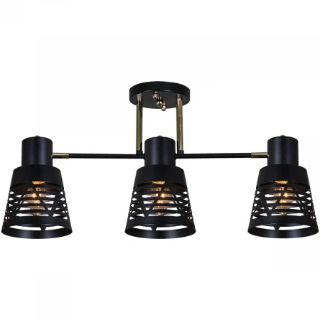 Люстра Reluce 06074-3.3-03 BK+FG