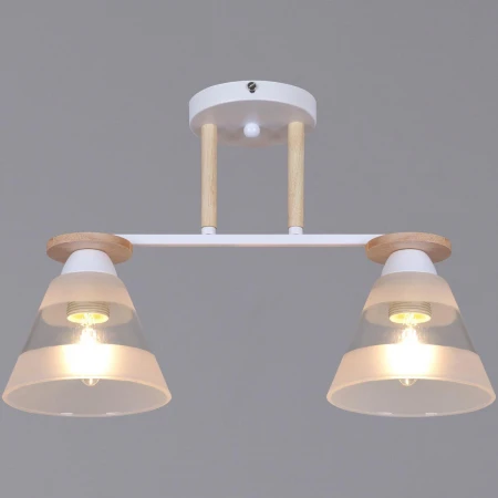 Потолочная люстра Reluce 01630-0.3-02 WH+WOOD