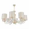 Подвесная люстра Arte Milano Florentia-3387 303387/8 Wh/Gd Подвесная люстра Arte Milano Florentia-3387 303387/8 Wh/Gd