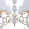 Подвесная люстра Arte Milano Florentia-2387 302387/6 Wh/Gd Подвесная люстра Arte Milano Florentia-2387 302387/6 Wh/Gd