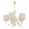 Подвесная люстра Arte Milano Florentia-6067 306067/5 Wh/Gd Подвесная люстра Arte Milano Florentia-6067 306067/5 Wh/Gd