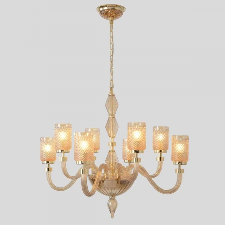 Подвесная люстра Crystal Lux SILVESTRO SP8 AMBER