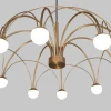 Подвесная светодиодная люстра Eurosvet Ragno 90030/10 LED золото Подвесная светодиодная люстра Eurosvet Ragno 90030/10 LED золото