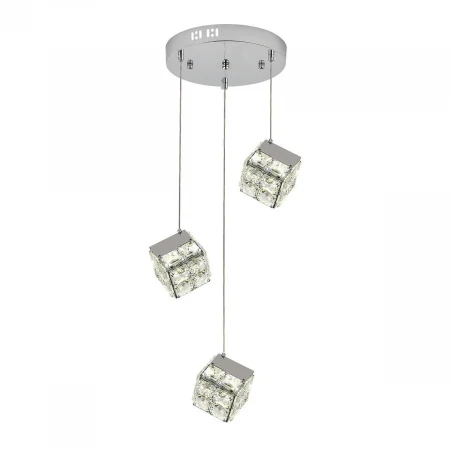 Подвесная светодиодная люстра Indigo Radioso 12048/3P Chrome V000136L