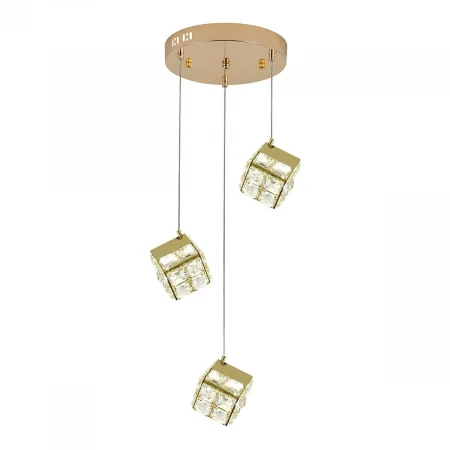 Подвесная светодиодная люстра Indigo Radioso 12048/3P Gold V000134L