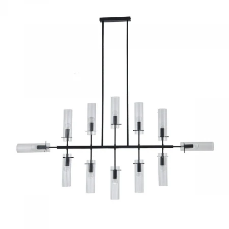 Подвесная люстра Indigo Saetta 11053/12R Black V000566