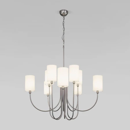 Подвесная люстра Eurosvet Abbey 60164/10 никель Smart