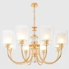 Подвесная люстра Crystal Lux ELENA SP8 GOLD Подвесная люстра Crystal Lux ELENA SP8 GOLD