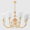 Подвесная люстра Crystal Lux ELENA SP8 GOLD Подвесная люстра Crystal Lux ELENA SP8 GOLD