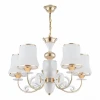 Подвесная люстра Arte Milano Florentia-1097 301097/5 Wh/Gd Подвесная люстра Arte Milano Florentia-1097 301097/5 Wh/Gd