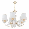 Подвесная люстра Arte Milano Florentia-1097 301097/5 Wh/Gd Подвесная люстра Arte Milano Florentia-1097 301097/5 Wh/Gd