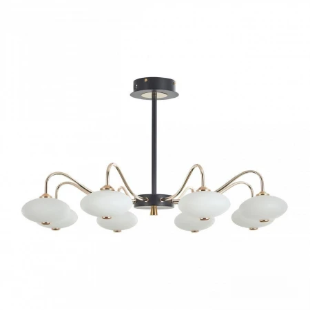 Потолочная светодиодная люстра Arte Milano Neapol73908 273908/8 BK/GD