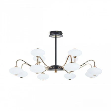 Потолочная светодиодная люстра Arte Milano Neapol73908 273908/12 BK/GD